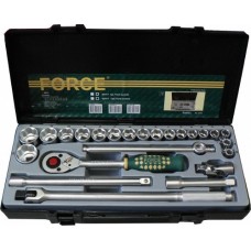 Σετ καστάνια με καρυδάκια ½″ σε βαλίτσα μεταφοράς FORCE 4243-5